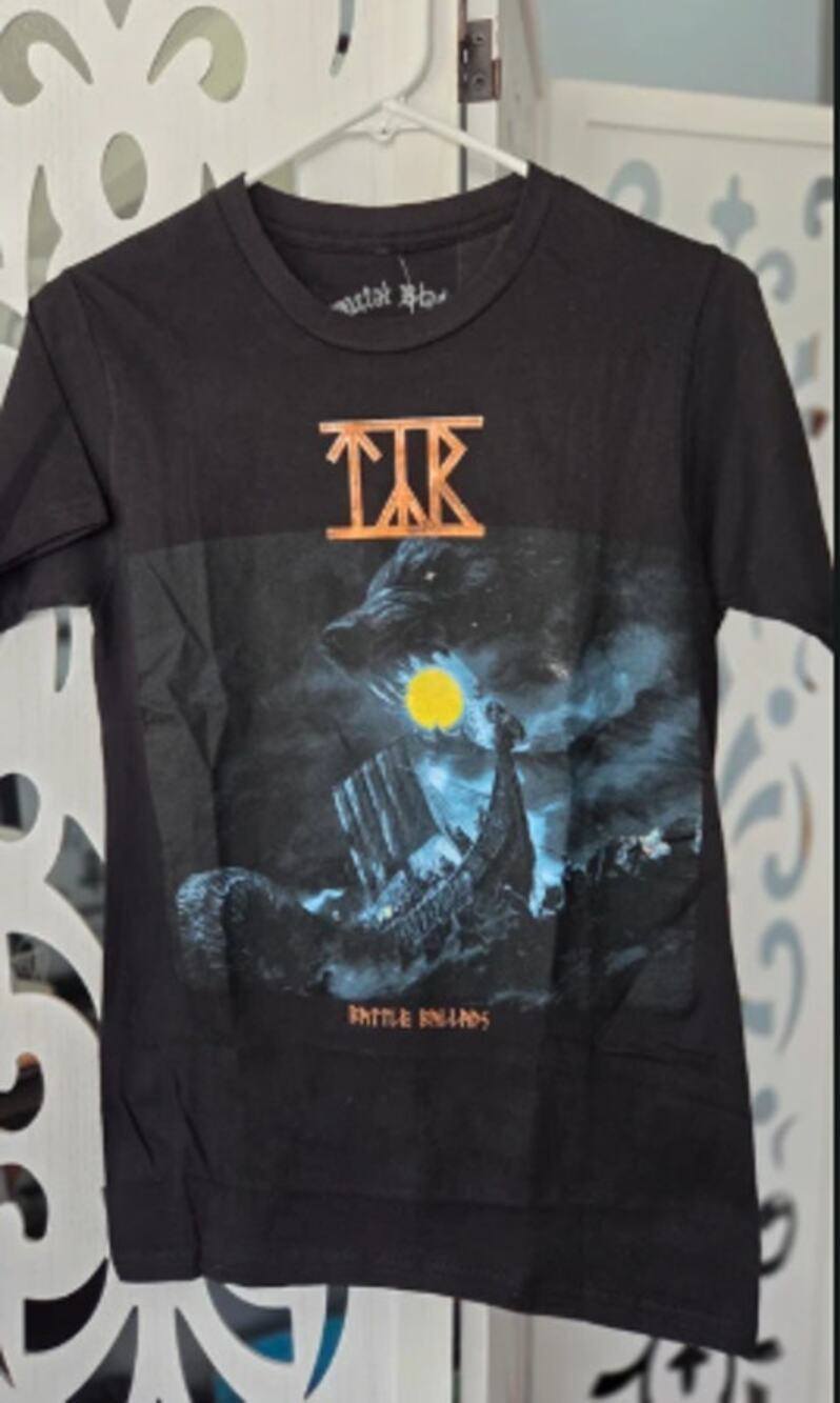 Tyr Battle Ballads T Shirt Black Mens Extra Small XSM Metal Blade Records Band